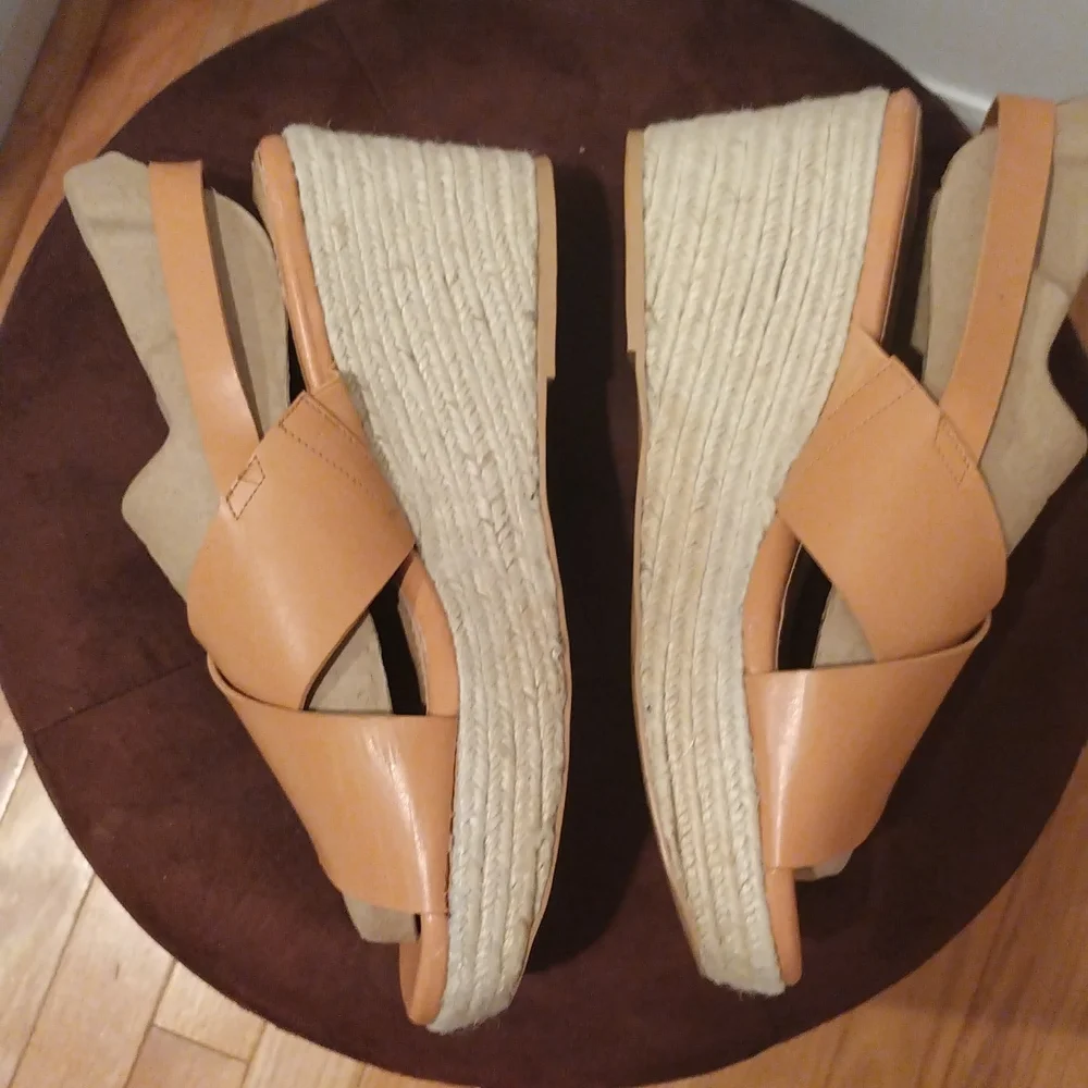 - Torrid tan espadrille platform sandals